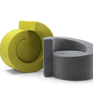 Silla de oficina individual moderna con tapicería de tela barata para oficina en casa o sala de estar, sofá de recepción del vestíbulo del hotel - Product Image 1