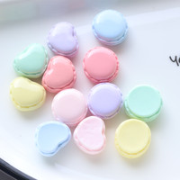 Macarons artificiels multicolores, modèles de desserts réalistes pour la décoration intérieure, fournitures pour slime, bricolage