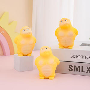 Juguetes Antiestrés de TPR Jincan, Juguetes para Apretar para Niños, Alivio del Estrés, Juguetes de Goma de Silicona con Forma de Mono y Gorila - Product Image 2