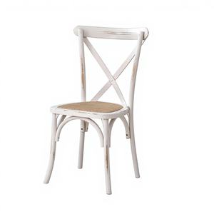 Silla de Madera con Respaldo Cruzado, Nuevo Diseño, para Hotel, Sala de Estar, Banquete, Cafetería, Comedor, Bodas, Fiestas, Restaurante - Product Image 1
