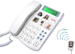 Téléphone à gros boutons pour les personnes âgées Numérotation à une touche pour les malvoyants-Sonnerie amplifiée avec haut-parleur pour les malentendants - Product Image 4