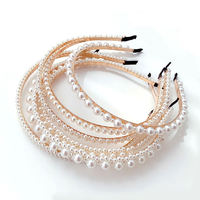 Femmes élégantes perles Ligas Para El Cabello Sweet Hair Bundle Lady Hair Hoops Fashion Girl Hair Accessories Headband