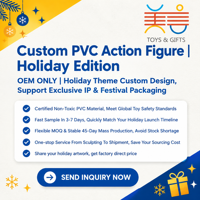 Figurine d'action personnalisée en PVC, série de fêtes, développement de dérivés IP OEM/ODM, modèle de personnage de collection, cadeau de festival, jouet