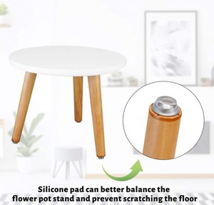 Soporte para <span class=keywords><strong>macetas</strong></span> <span class=keywords><strong>de</strong></span> Interior <span class=keywords><strong>de</strong></span> mediados <span class=keywords><strong>de</strong></span> siglo, mesa moderna <span class=keywords><strong>de</strong></span> <span class=keywords><strong>madera</strong></span> para plantas, soporte alto para <span class=keywords><strong>macetas</strong></span> <span class=keywords><strong>de</strong></span> flores, mesa lateral redonda pequeña - Product Image 3