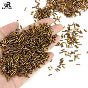 Bolsa a granel de 7MM, cornetas con agujeros redondos, semillas de cristal coloridas, cuentas de tubo de diamantes de imitación para bordado, joyería artesanal DIY opaca - Product Image 5