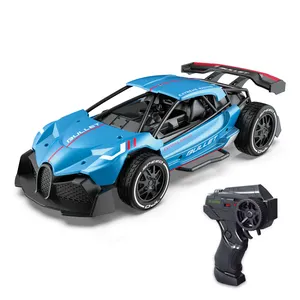 Mainan Mobil RC Otomatis Elektrik dengan Remote Kontrol 2.4GHZ Mainan Mobil Balap Skala 1:24 Mainan Kendaraan Logam RC untuk Anak-anak