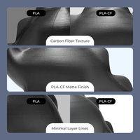 Filament d'imprimante 3D Creality Hyper PLA-CF 1,75 mm à finition mate, enroulement soigné, PLA haute vitesse - Offre Spéciale