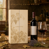 Boîte à vin en papier rigide haut de gamme, dorure à chaud, design Art Déco soleil éclatant, fermeture magnétique, écologique et recyclée