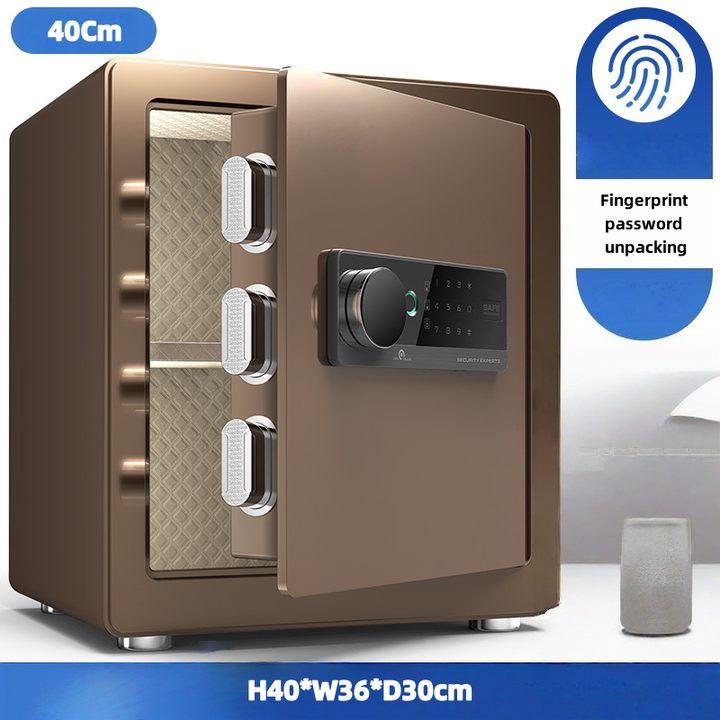 Small All Steel 40cm Key Lock Anti-Theft Safe Box for Home Office and ...