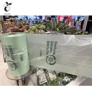 Pla Supermarkt Hergebruik 50% Recyclebare Groente-En Fruitzak Op Broodjesfruitverpakkingen