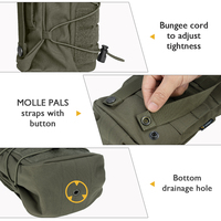 Pochette tactique IDOGEAR GP, usage général, Molle, cordon de serrage, pochette pour magazines, pochette de recyclage de magazines, sac universel
