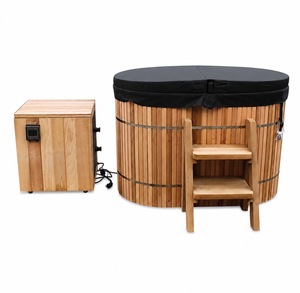 Baignoire en <span class=keywords><strong>bois</strong></span> canadienne Swankia pour bain froid extérieur, petite cuve de plongeon avec trous de refroidissement, refroidisseur portable à vendre - Product Image 1