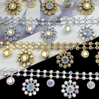 Offre Spéciale – Franges en strass de 2 cm en plastique écologique pour la décoration de vêtements de danse, de rideaux et autres projets DIY