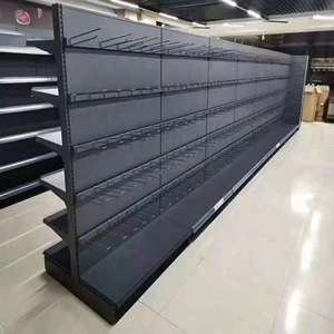 Supermercato doppio lato metallico leggero antiruggine mensola espositore-Multi cassa <span class=keywords><strong>Gondola</strong></span> per Super negozio vendita diretta alla fabbrica - Product Image 4