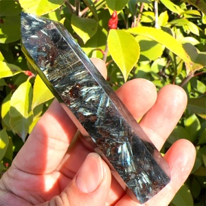 Torre de Cristal de Astrophyllite Natural Pulida de Estilo Bohemio al por Mayor para Decoración del Hogar Única y Regalos Navideños - Product Image 2