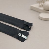 Ventes directes d'usine5 # Glissières de fermeture éclair en métal durables, étanches en nylon, pour textiles de maison et accessoires vestimentaires