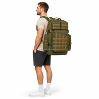 Sac à dos tactique de chasse en plein air personnalisé, système MOLLE, grande capacité, durable, résistant à l'eau, multi-compartiments, camping, randonnée