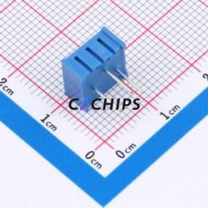 ตัวต้านทาน/โพเทนชิโอมิเตอร์แบบปรับได้สำหรับ3386P-105-LF ผ่านชิ้นส่วนรู (THT)-3P, ตัวต้านทาน9.5X9.5มม. 10% 1mOhm 500 250mw ppm. - Product Image 2