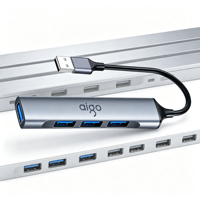 Hub d'extension USB en gros, service d'emballage OEM personnalisé, ports mixtes USB 3.0 4 ports sans pilote, prix d'usine