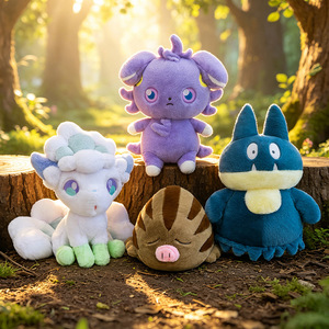 Nouveaux jouets en peluche <span class=keywords><strong>Pokémon</strong></span> mignons de style transfrontalier, petits animaux en peluche, Snorlax Mew, cadeau pour fille, vente en gros - Product Image 3