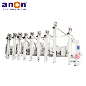 ANON anan50-60 TPD otomatik komple pirinç değirmeni tesisi kaliteli büyük endüstriyel pirinç freze makinesi