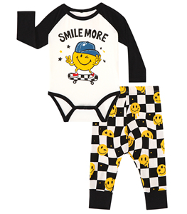Pijamas para bebé, liquidación de existencias, conjunto de mono y pantalón de Halloween, conjunto de algodón suave de manga larga para bebés, niñas y niños pequeños - Product Image 2