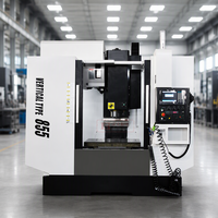 Centre d'usinage vertical CNC VMC855, 3 axes, guidage linéaire, broche BT40, contrôleur FANUC/GSK, machine de fraisage de métaux robuste
