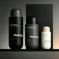Bouteille d'emballage en plastique avec bouchon à disque personnalisé, logo personnalisé, 100/300/400 ml, HDPE, finition mate, toucher doux, gel corporel, shampoing et après-shampoing