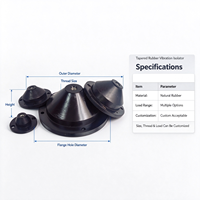 Isolateur de vibrations en caoutchouc HVAC de type cône, support d'isolation des vibrations, amortisseur de chocs en caoutchouc pour pompe, ventilateur, climatiseur
