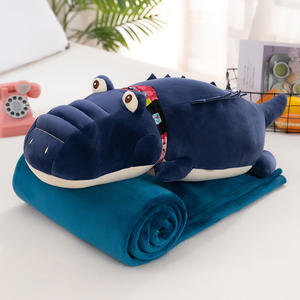 Gros climatiseur couette pingouin crocodile éléphant licorne en peluche jouet sieste couverture poupée oreiller - Product Image 2