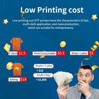 Impresora de escritorio digital A3 XP600, película para mascotas, camiseta de 13 pulgadas, impresora Dtf con horno DTF para cualquier ropa textil