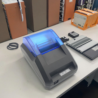Printer POS termal 58mm, mesin pembuat tanda terima USB Bluetooth nirkabel Desktop ritel dengan laci uang