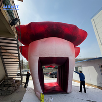 Tunnel de clown gonflable Offre Spéciale en usine pour l'activité de cirque, accessoire de tunnel de tête de clown gonflable personnalisé pour la fête d'halloween