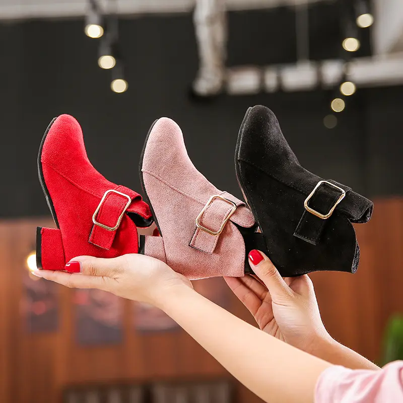 2024 nova moda outono inverno doce sapatos de bebê princesa botas martin para meninas