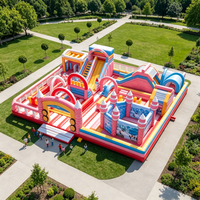 Vente flash : Toboggan gonflable et château gonflable combinés pour enfants, intérieur/extérieur, certifié CE, prix d'usine