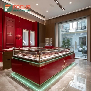 Vitrina de Joyería de Lujo de Alta Gama, Superficie Pulida, Mostrador de Exhibición Comercial para Tiendas - Product Image 4