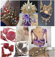 BOBOHOO usine Offre Spéciale 3A forme de larme néon Fluorescent lueur gemmes verre coudre sur strass pour Costume de danse Hijab