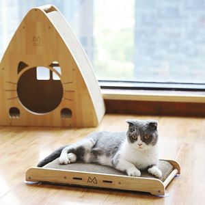 Entrega Rápida, Rascador para Gatos de Nuevo Diseño 2025, Rascador de Cartón para Gatos con Ventosa para Adherir a la Pared y al Vidrio, Juguetes - Product Image 3