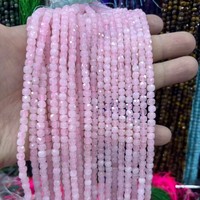 Perles carrées en Zoisite Rubis Facetté Prehnite 4x4mm, perles en vrac, vente directe d'usine