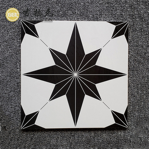 Square Flower <strong>Pattern</strong> Porcelain Mosaic Bathroom <strong>Floor</strong> <strong>Tile</strong> - Product Image 3