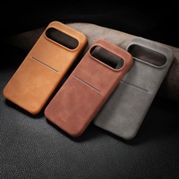 Étui Portefeuille en Cuir de Haute Qualité pour Téléphone Google Pixel 9 Pro XL, Étui Téléphone de Luxe Business avec Fentes pour Cartes pour Google Pixel 9 8 Pro