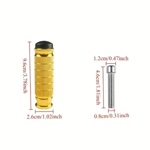 Pédale de moto en alliage d'aluminium CNC, construction métallique durable, installation facile - Product Image 3