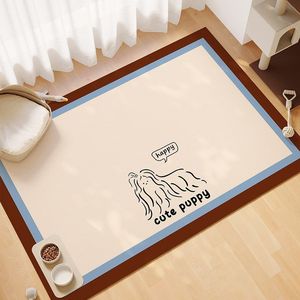 Alfombra rectangular antideslizante, impermeable y lavable para mascotas, con diseño de cachorro, para la sala de estar, para niños. - Product Image 4