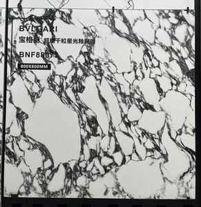 Baldosas de Lujo Carrara Blancas Estilo Antiguo 80*80cm 600x1200mm, Textura de <span class=keywords><strong>Piedra</strong></span> Mate, Diseño Moderno Pulido, Baldosas para Interiores - Product Image 3