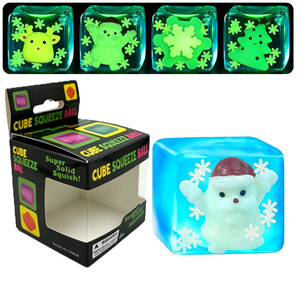 2026 Hot Glow Dark Christmas Squishy Slow Rebound Educational <b>Table</b> Game Stress Squeeze Ball TPR Material Customizable - Product Image 6