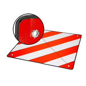Plaque de <span class=keywords><strong>signalisation</strong></span> Allemagne en plastique ABS aluminium personnalisable V20 <span class=keywords><strong>Espagne</strong></span> et Italie 2-en-1 Plaque réfléchissante rouge blanc <span class=keywords><strong>Panneau</strong></span> d'avertissement arrière - Product Image 1