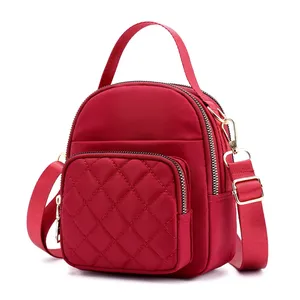 Großhandel koreanische stilvolle süße Mädchen Geldbörse Sling Einkaufstasche Schulter Handtasche Frauen Freizeit kleinen Rucksack