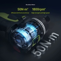 Perceuse sans fil Worx Smart Control WU139, batterie au lithium, petite perceuse à main rechargeable, tournevis réversible sans balais