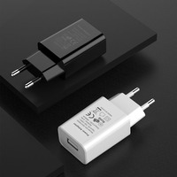 Adaptateur de chargeur USB de voyage 5V 1A 5W pour téléphones mobiles et montres intelligentes, prise murale US EU