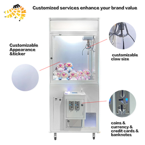 Mini máquina de garra blanca barata japonesa con aceptador de billetes, máquina de garra de caramelo personalizada, juguete de Arcade, novedad más vendida para niños - Product Image 4